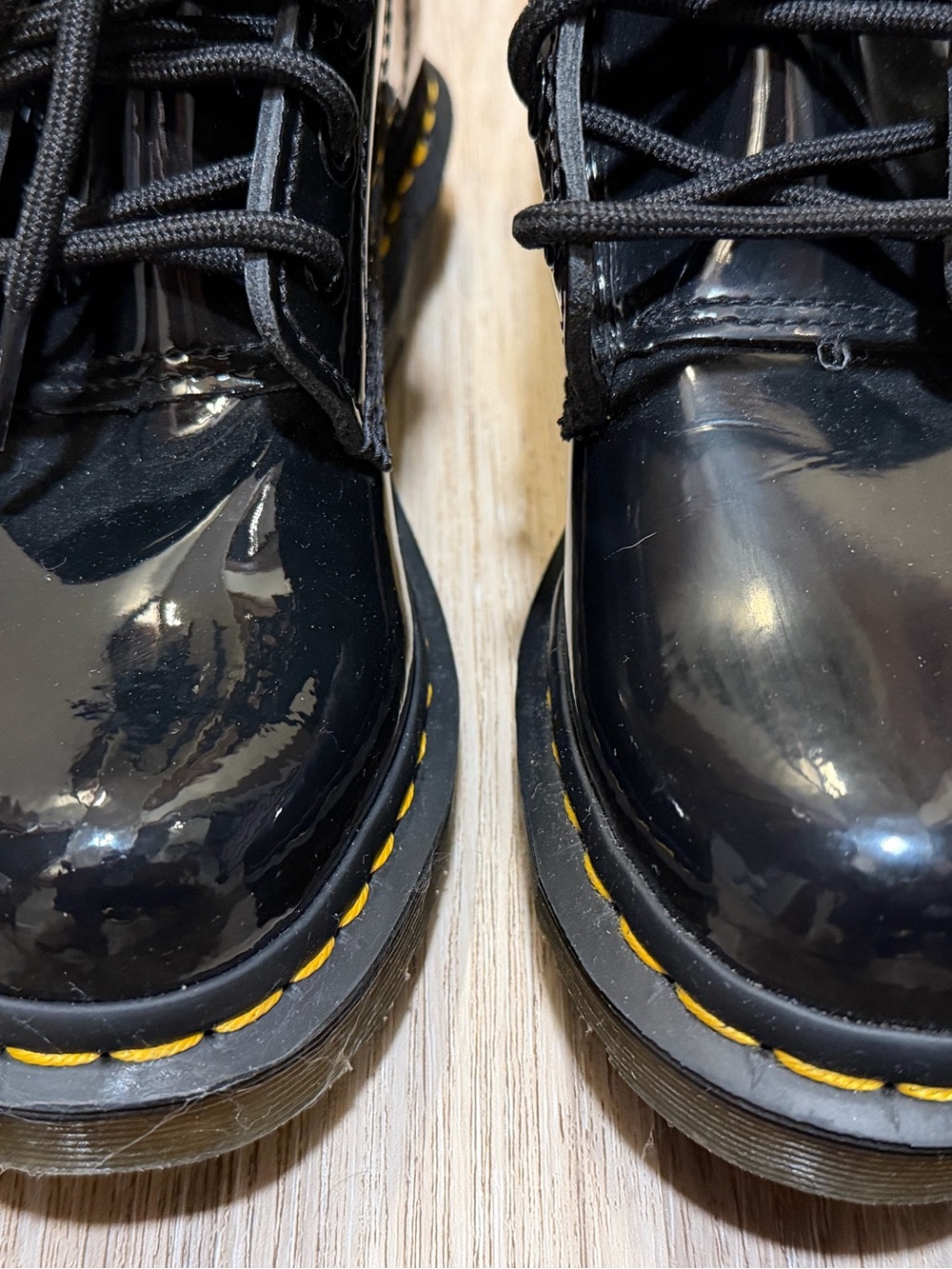 Dr. Martens 1460 Women Size US 5 EU 36 Black Patent Leather Boots New - Picture 4 of 8